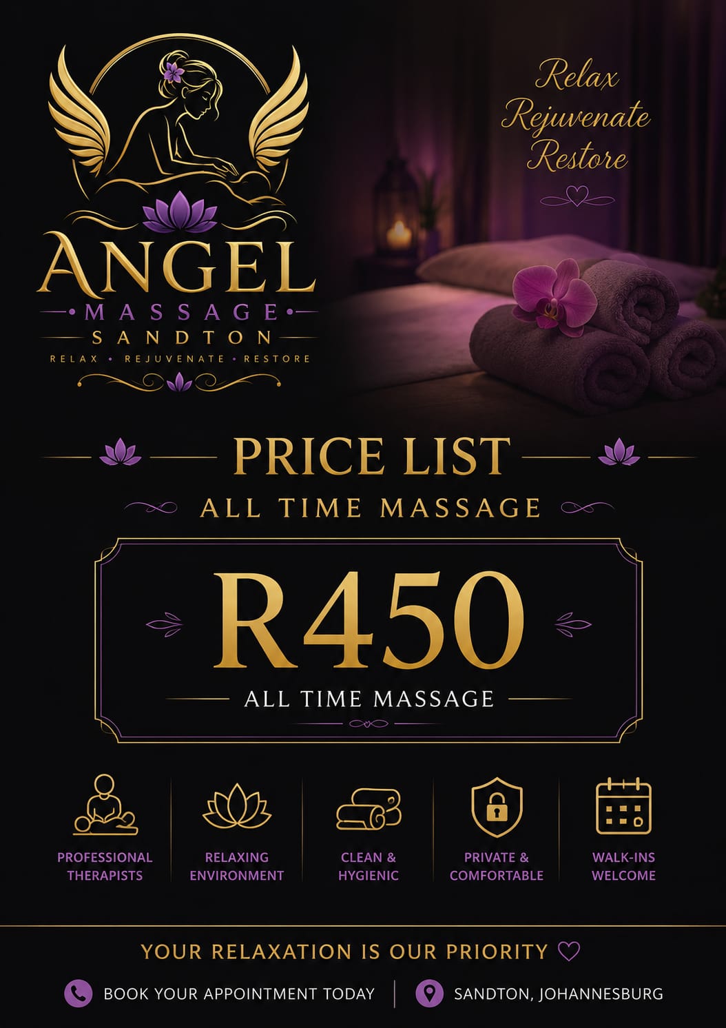 Angel Massage Sandton treatment