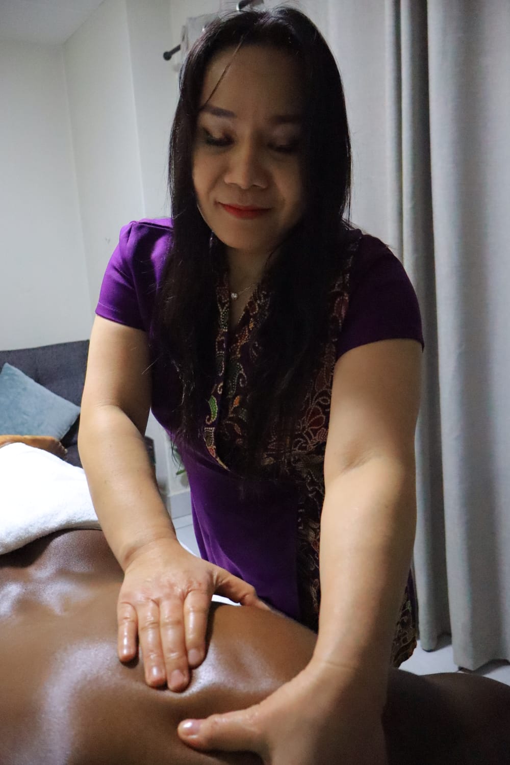 Couples massage treatment room